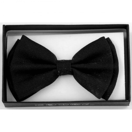 Black Cotton Bow Tie