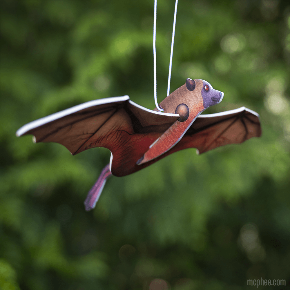 3D Bat Blood Orange Scented Air Freshener
