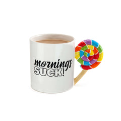 Mornings Suck Lollipop Coffee Mug