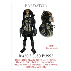 Full Size Predator Costume