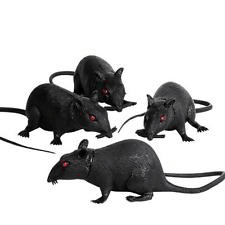 6" Black Rubber Rat