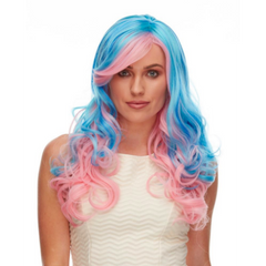 Unicorn Blue and Pink Venus Wig