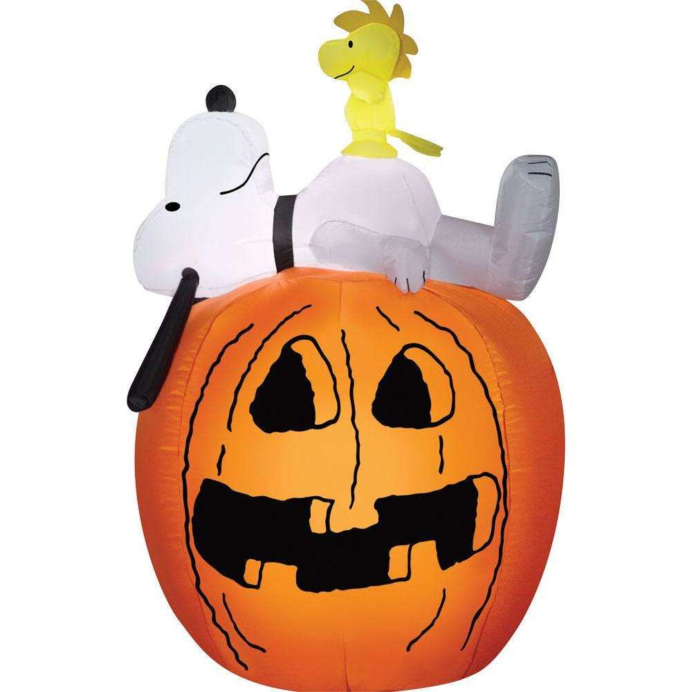 Snoopy & Woodstock On Pumpkin