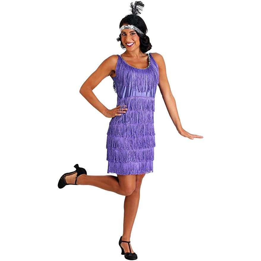 Purple Fashion Flapper Women's Adult Costume