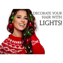 Women's Light-Up Hair Christmas Ornaments