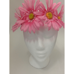 Pink XL Daisy Head Wrap