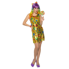 Sequin Clown Adult Costume