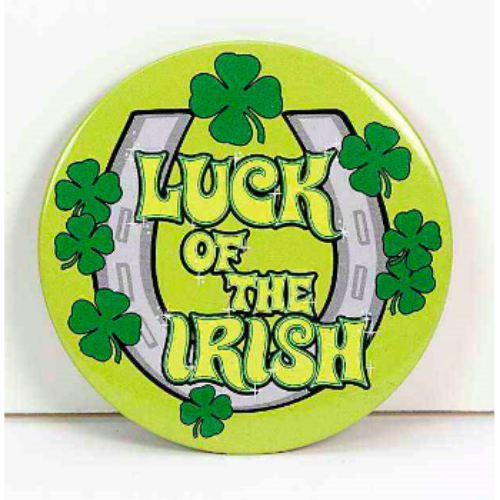 Luck of the Irish Button