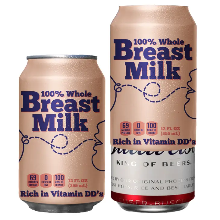 Breast Milk Disguise-A-Can Cover Decoy Wrap