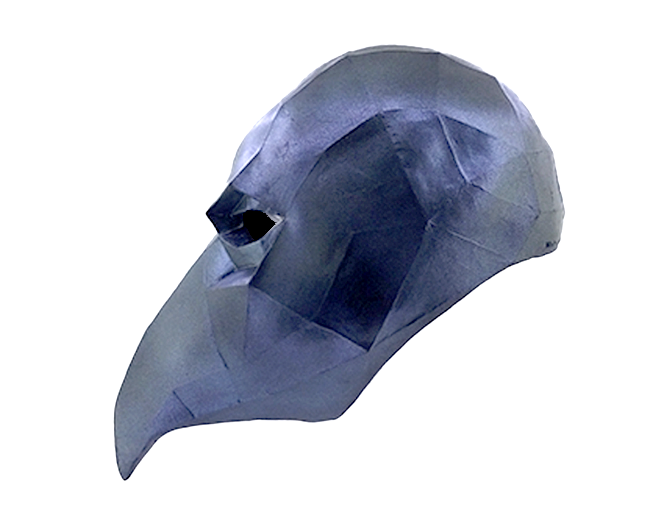 Low Poly Crow Latex Mask