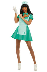 Green Sexy Nurse Uniform Adult Costume
