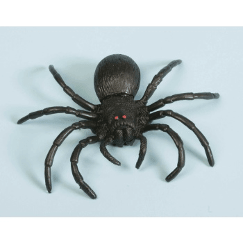 6.5 Inch Black Tarantula with Red Eyes