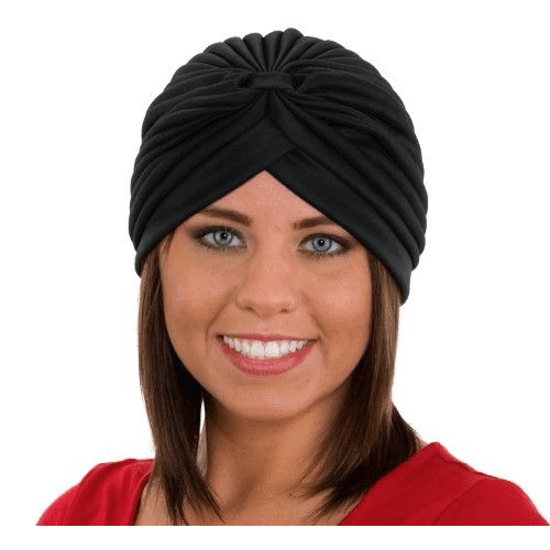 Black Spandex Turban