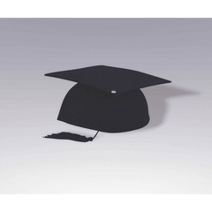 Black One Size Fits Most Adult Graduation Cap w/ Tassel