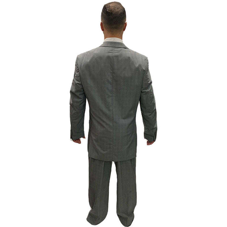 Premiere 1920s Men's Grey 3pc Suit w/ Suit, Vest and Tie