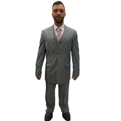 Professional 1920s Grey Plaid Suit Adult Costume