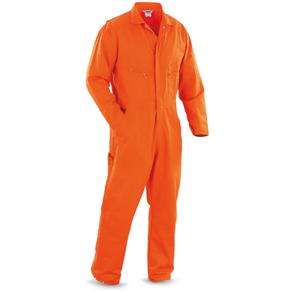 County Jail Coverall Adult Costume in size Large