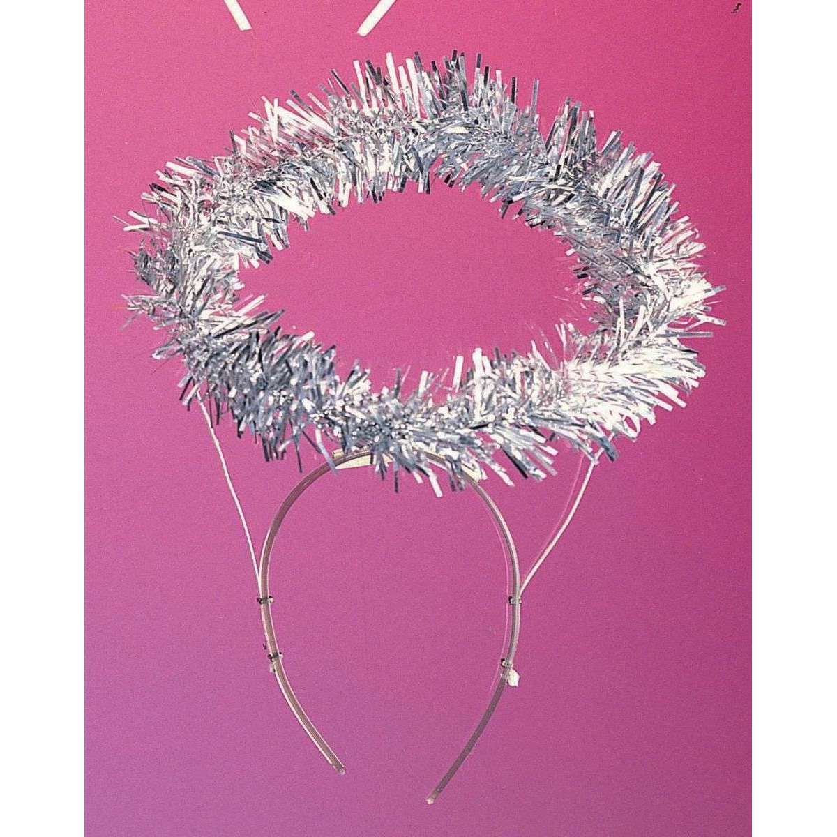 Silver Tinsel Halo Headband