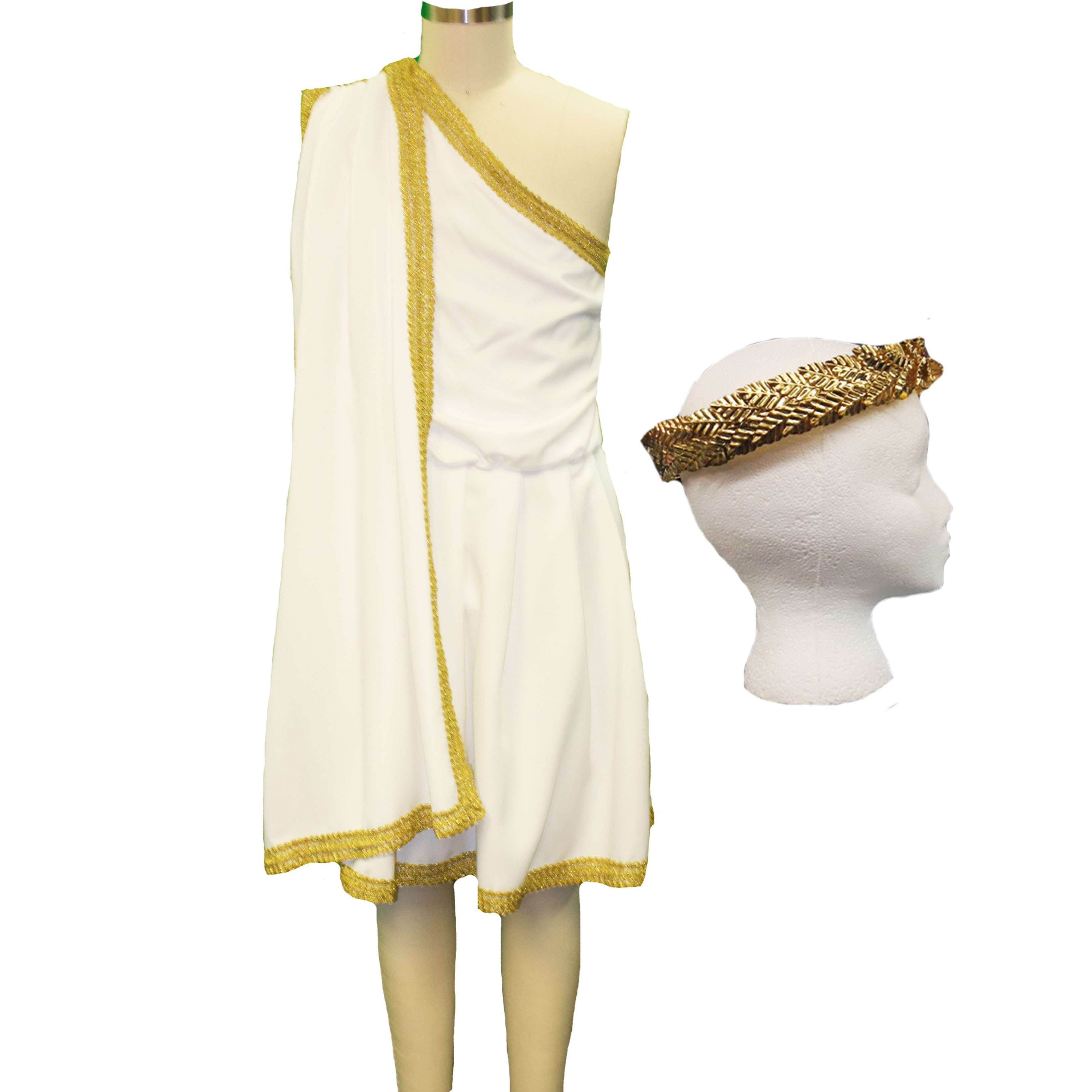Roman Men's Short Toga Adult Costume