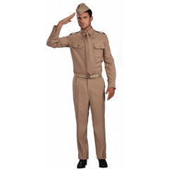 WWII Private Military Soldier World War Dress Up Career Adult Halloween Costume