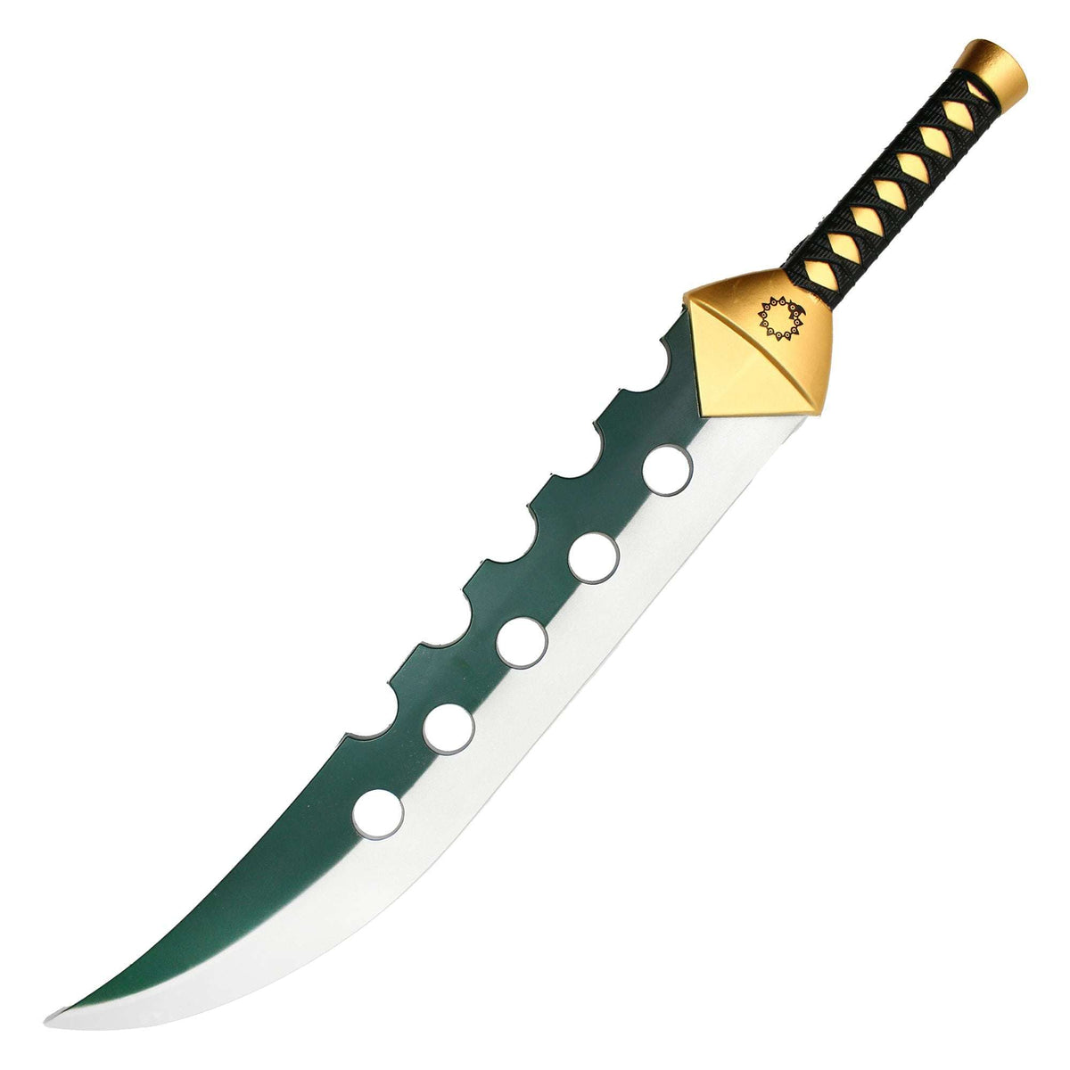 29" Anime Green Serrated Foam Sword
