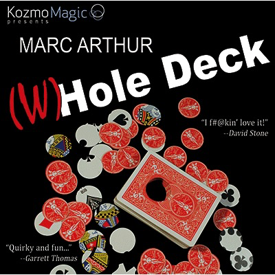 The (W)Hole Deck Blue (DVD and Gimmick) by Marc Arthur and Kozmomagic - DVD