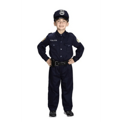 Deluxe Jr. Police Officer Suit Childs Costume