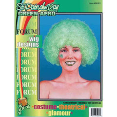 St. Patricks Day Adult's Green Afro Wig
