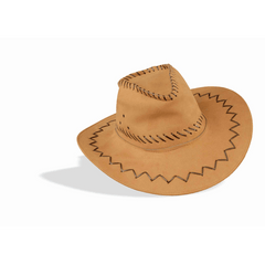 Faux Suede Adult Cowboy Hat