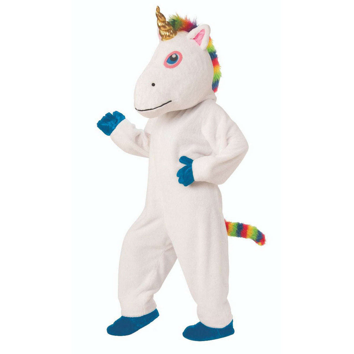 White Unicorn Adult Mascot Costume