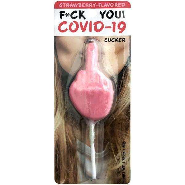 Fuck You Covid-19 Sucker Lollipop