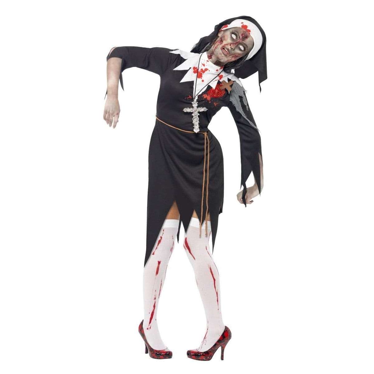 Zombie Bloody Sister Nun Mary Adult Costume