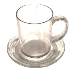 SMASHProps Breakaway Mug & Saucer Set - CLEAR - Clear,Translucent