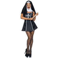 Naughty Nun Sexy Mini Dress Adult Costume