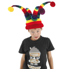 Wacky Rainbow Jester Hat