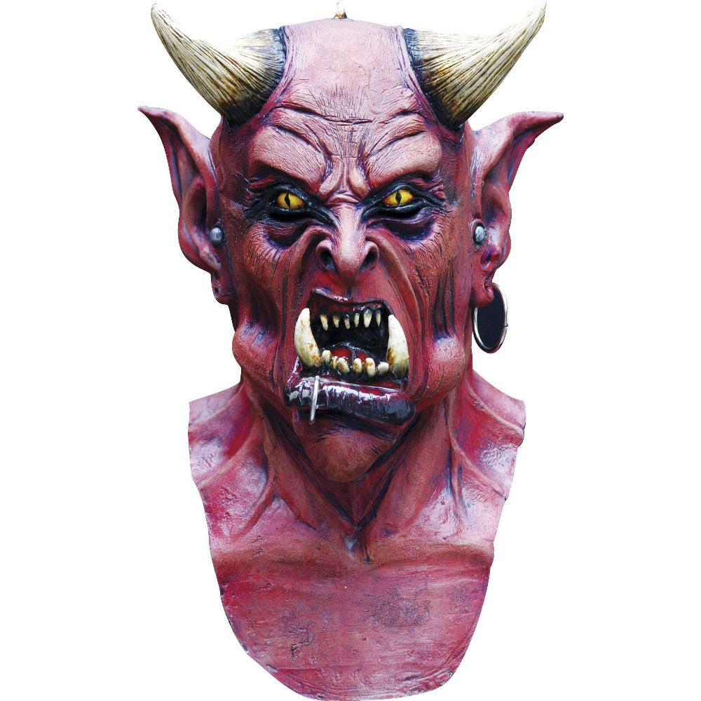 Uzzath Demon Latex Mask & Cowl