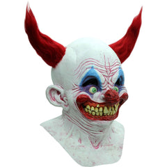 Chingo the Evil Clown Mask With Devil Horn Hair