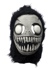 Nightmare Creature Latex Mask w/ Hair