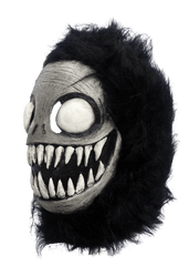 Nightmare Creature Latex Mask w/ Hair