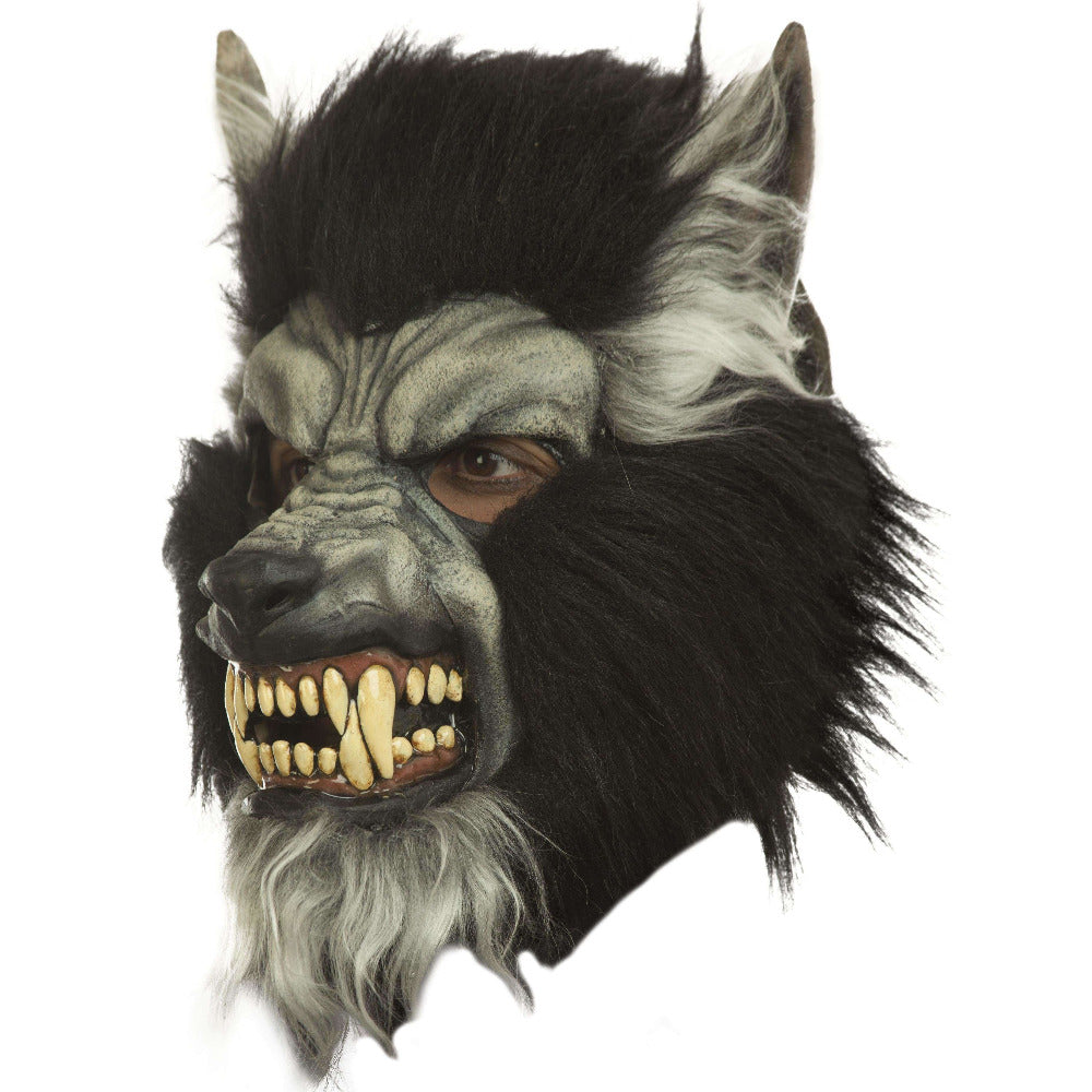 Gray Howling Werewolf Mask