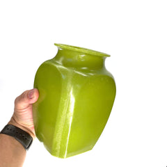 SMASHProps Breakaway Square Sided Vase or Urn - LIGHT GREEN opaque - Light Green,Opaque