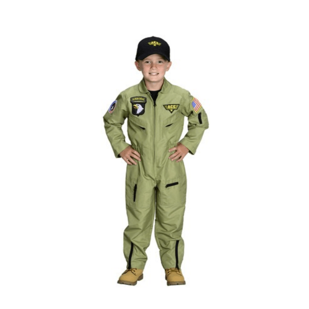 Classic Jr. Fighter Pilot Suit Kids Costume