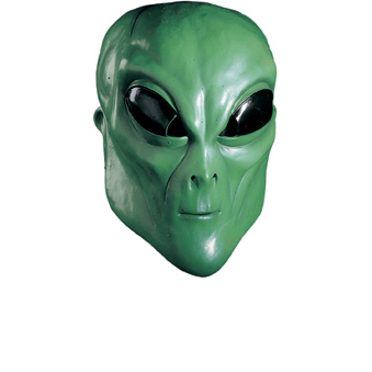 Green Alien Adult Latex Mask – AbracadabraNYC