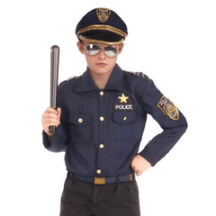 Instant Police Officer Hat & Shirt Child Kit