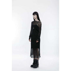 Gothic Transparent Woolen Dress