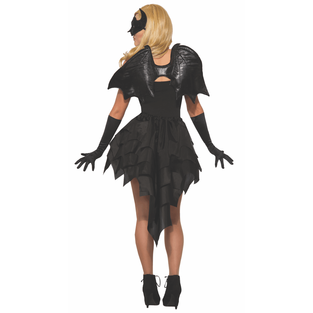 24 inch Black Cloth Bat Wings Adult Costume Accessory