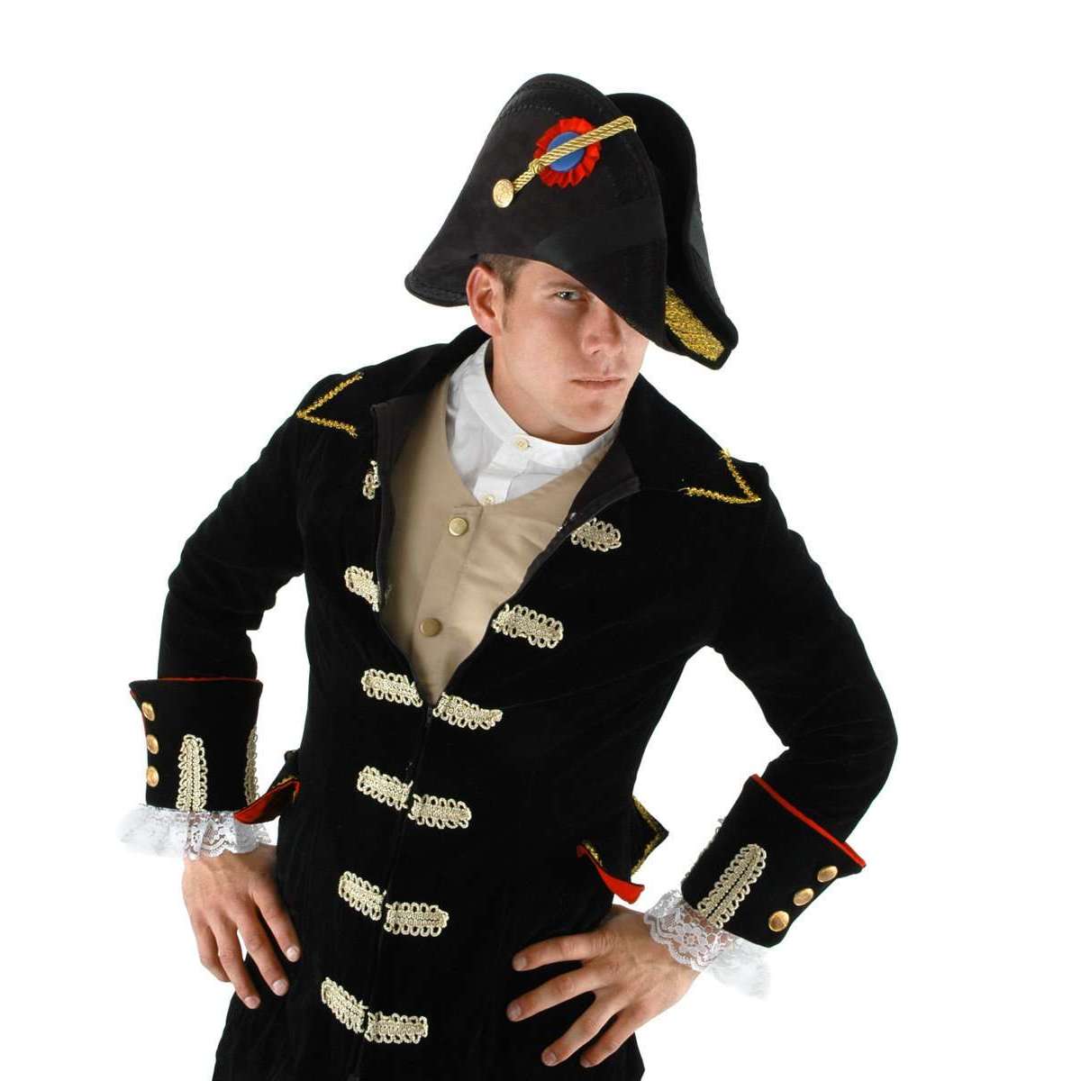 Black Admiral Bicorn Hat