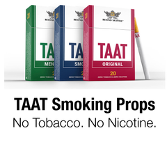 TAAT Smoking Hemp Cigarette Prop - No Tobacco - No Nicotine - Smooth,Pack (20 sticks)