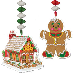 Gingerbread Christmas Danglers Holiday Decor