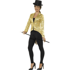 Gold Sequin Tailcoat Jacket